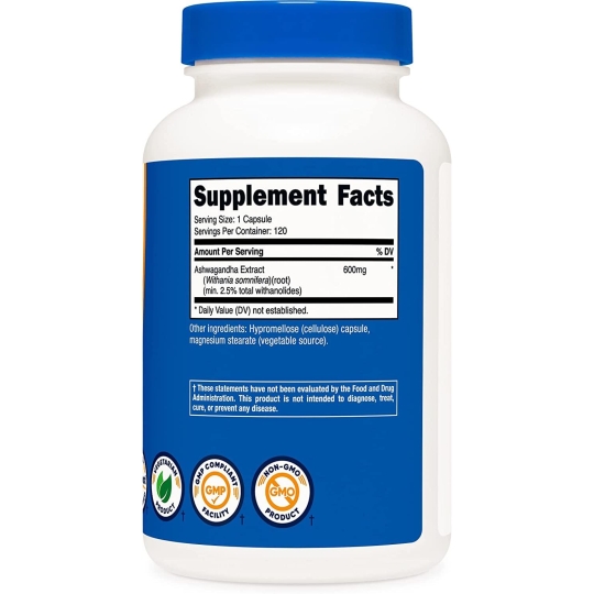 Nutricost Ashwagandha 600mg (120 Viên)