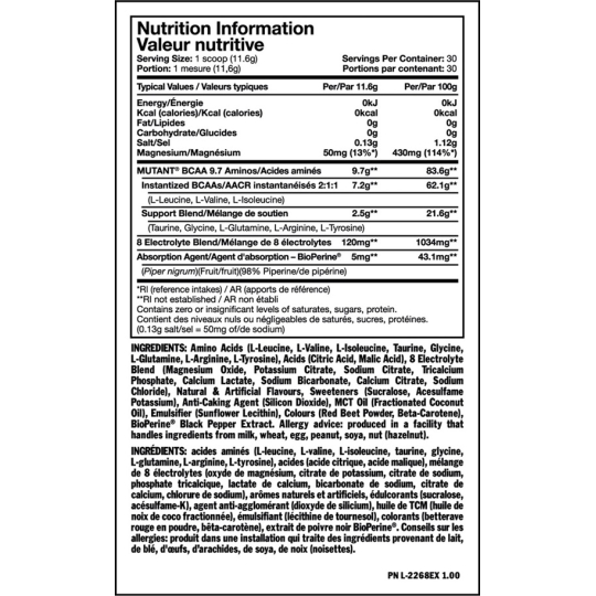Mutant BCAA 9.7 (90 servings)
